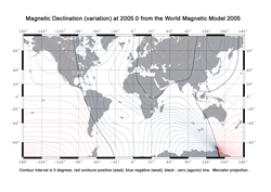 Magnetic Map of the World