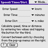 TheoNav Speed/Time/Distance