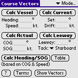 TheoNav Course Vectors Screen